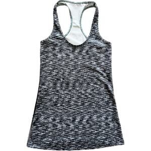 Lululemon Cool Racerback Dramatic Static White Black Women's Tank Top